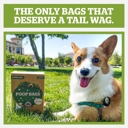 Pogi's Premium Dog Waste Bags with Handles – Extra-Thick, Leak-Proof, Large, Unscented, 900-Count