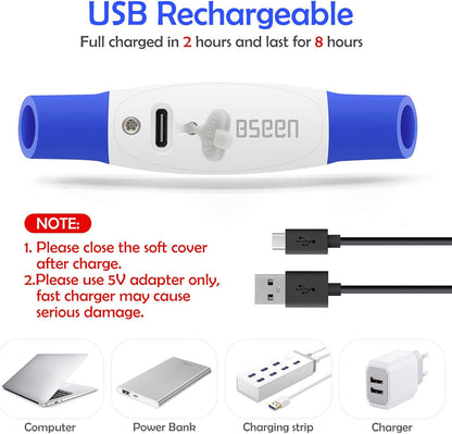 USB Rechargeable LED Dog Collar - Enhanced Night Visibility for Small, Medium, and Large Dogs (Blue)